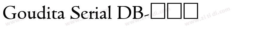 Goudita Serial DB字体转换